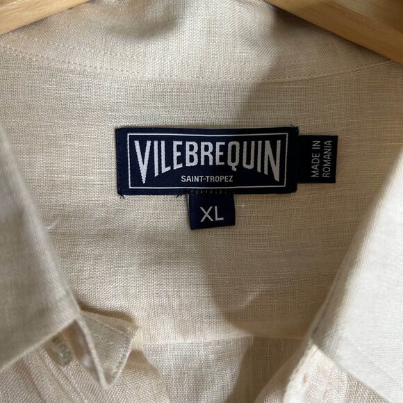Vilebrequin Men's Beige Linen Shirt - Picture 3 of 9